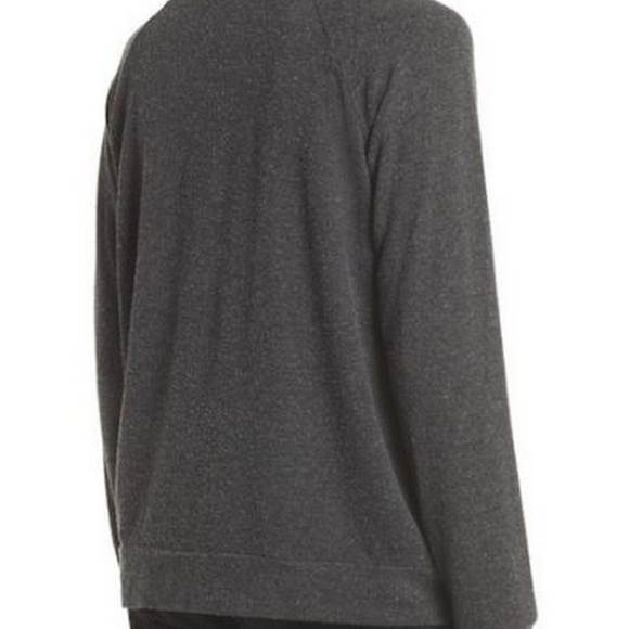 $76 CHASER NEW NWT Gray WEEKEND FEELS Sweatshirt S - Picture 3 of 6